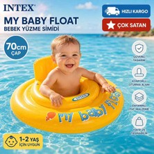 Poyraz Ticaret Intex 56585 Jumbo My  Baby Float Oturaklı Bebek Flatörü  70 cm Pvc Malzeme 0-3 Yaş Için Uygundur