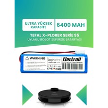 Electroll Tefal X-Plorer Serie 95 Uyumlu Batarya (Ultra Yüksek Kapasite) 6400MAH Robot Süpürge Bataryası - RG7975