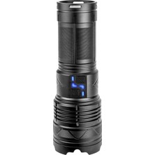 Starseven PS-1998 Ultra Parlak Su Geçirmez Zoomlu Güçlü 200W 30000 Lümen Şarjlı Bekçi Avcı Kamp El Feneri