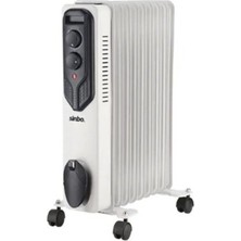9 Dilimli Yağlı Radyatör Soba - Isıtıcı Turbo Isıtma 3 Kademe Isı Ayar - Ayarlanabilir Termostat 800-1200-2000W SFH-6937 (50001)