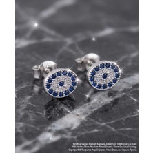 Begonia Accessories 925 Ayar Gümüş Rodyum Kaplama Zirkon Taşlı Minimal Halka ve Çivi Küpe Kadın Lüks Tasarım Şık Günlük Kullanım Gümüş Küpe ÇEŞITLERI-287-33