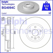 Delphi Delphı BG4094C - On Fren Dısk Aynası Mondeo Iv S Max Galaxy 07 1