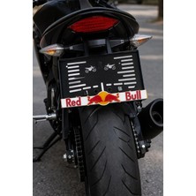 Smart Garage Tüm Motorlara Uyumlu Motosiklet Plakalığı Redbull Tasarımlı Plakalık 1 Adet