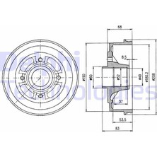 Delphi Delphı BF272 - Arka Fren Kampanası Renault R9-R11-R19 Clıo I 91