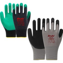 My Best Store Xl Işçi Eldiveni - No 10 - Tırtıklı - Karışık Renk