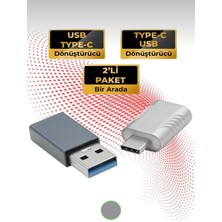 Çeliker Type-C To Usb-A 3.0 ve USB 3.2 To Type-C Dönüştürücü 2'si 1 Arada