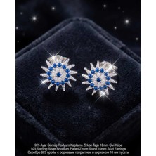 Begonia Accessories 925 Ayar Gümüş Rodyum Kaplama Zirkon Taşlı Minimal Halka ve Çivi Küpe Kadın Lüks Tasarım Şık Günlük Kullanım Gümüş Küpe ÇEŞITLERI-287-23