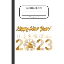 Starseven Carnet De Notes: Carnet De Notes Esthétique À Larges Lignes 6x9 Pouces (Superior Happy New Year Cov