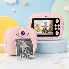 Beemen Çocuk Anında Baskı Kamerası 1080P Çift Kameralı 2 İnç Ekranlı Termal Yazıcılı Fotoğraf Makinesi