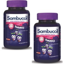 Starseven Sambucol Plus Kids Yummies Kara Mürver 60 Adet 2'li