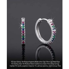 Begonia Accessories 925 Ayar Gümüş Rodyum Kaplama Zirkon Taşlı Minimal Halka ve Çivi Küpe Kadın Lüks Tasarım Şık Günlük Kullanım Gümüş Küpe ÇEŞITLERI-287-31