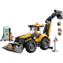 SHC4200 Sarı Kazıcı Yükleyici Yapım Oyuncağı 60480