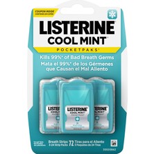 Starseven Listerine Cool Mint Nefes Tazeleyici Strip 72LI Paket