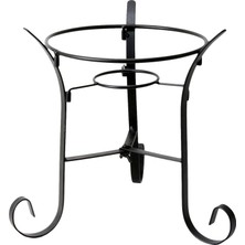Starseven Alpine Corporation 25,4 cm Uzunluğunda Iç Mekan/dış Mekan Cam Gazing Küre Metal Stand, Siyah