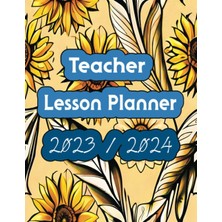 Starseven Teacher Lesson Planner 2023-2024: Monthly School Grade Book And Weekly Class Organizer.