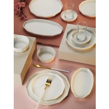 Starseven Aryıldız Amber White 32 Parça 6 Kişilik Kahvaltı Takımı
