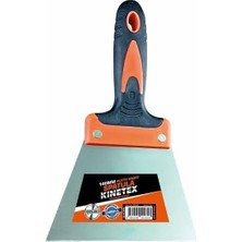 Starseven Kinetex KTX-2162 Kauçuk Saplı Çelik Boyacı Spatulası, Çok Renkli (Asorti), 140MM, Profesyonel Boya