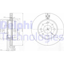 Delphi Delphı BG3839 - On Fren Dıskı Fıat 500 08 500C 09 Panda 12 Ford