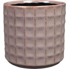 Starseven Ter Steege Zahra Seramik Pembe Saksı 14X13CM