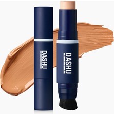 Starseven Dashu Fırça Başlıklı Stick Fondöten Mens Multi Cover Stick Foundation 02 Neutral Beige SPF50+ Pa+++