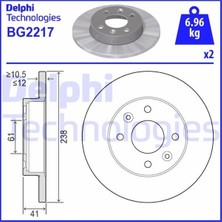 Delphi Delphı BG2217 - Ön Fren Aynası R9-R11-R19 Clıo I 91 Clıo Iı 98 M