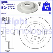 Delphi Delphı BG4977C - Arka Fren Aynası Insıgnıa B 2017 16 Inç 288 12X