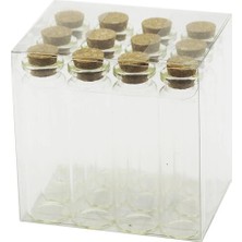 SHC4200 Boş Tüp Cam Şişe - 20 ml - Mantar Kapak