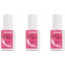 Starseven Fontenay Mxbqn Fırçalı Protez Tırnak Tips Yapıştırıcı Glue 7 G 3'lü Beyaz