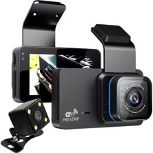SHC4200 Çift Lens Dash Cam Gece Görüşlü Çarpışma Algılamalı Video Kamera