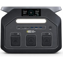 Initial Entropy Energy 1024WH | 3600W Max. Lifepo4 Taşınabilir Güç Kaynağı Mobil Aplikasyon Dahili Fener ve Kablo Seti +4000 Üstü Döngü %99.99 Bms Çoklu Çıkış | P1800