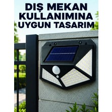 Starseven Bahçe Balkon Garaj Girişler Için Güneş Enerjili Hareket Sensörlü LED Duvar Lambası