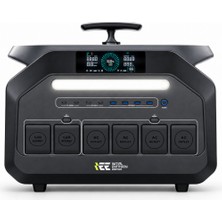 Initial Entropy Energy 2048WH | 6400W Max.  Lifepo4 Taşınabilir Güç Kaynağı Mobil Aplikasyon Dahili Powerbank Jumpstarter + Fener  +4000 Üstü Döngü %99.99 Bms Çoklu Çıkış | P3200