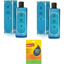 Starseven Rebul Aqua Kolonya, 2X250ML, Mavi, Koroplast Çok Amaçlı Mikrofiber Bez Hediyeli