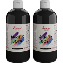Starseven Siyah Akrilik Boya 2'li Set 2X500GR
