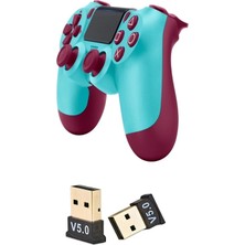 SHC4200 Turkuaz Bağlantılı 4 Gamepad USB Dongle Seti