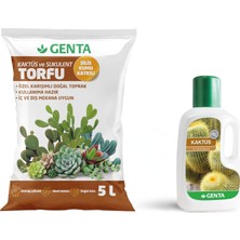 Starseven Genta Kaktüs Bakım Paketi - Kaktüs Toprağı - Kaktüs Besini