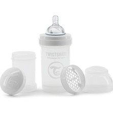 Starseven Twistshake 78006 Twistshake Anti-Colic 180ML Biberon, Beyaz/ Şeffaf