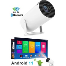 SHC4200 LED Full Projeksiyon 2160X1440 Çözünürlük USB Beyaz