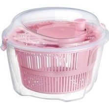 Starseven Easyso Salata Kurutucu, Standart, 3875 Çok Renkli 4.4l Sebze Salata Kurutma Makinesi Çevirmeli Kuru