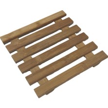 Starseven Doğal Bambu Nihale, Kare Şekilli, 15X15 Cm, Sıcak Tencere Altlığı