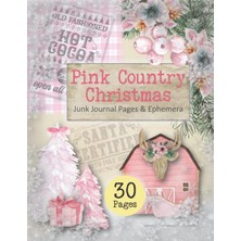 Starseven Pink Country Christmas Junk Journal Pages & Ephemera: 30 Double-Sided Pages With Patterns, Labels,