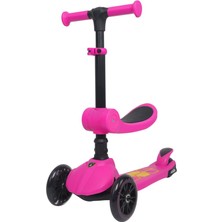 SHC4200 L52IN1-P Katlanir Oturakli Işikli Scooter Pembe