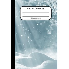 Starseven Carnet De Notes: Carnet De Notes Esthétique À Larges Lignes 6x9 Pouces (Superior Christmas Winter C