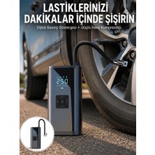 SHC4200 12V Çok Işlevli Akıllı Araç Lastik Pompası Yeni Nesil