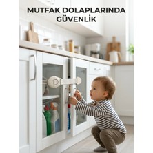 SHC4200 Çocuk Güvenlik Dolap Çekmece Kilidi Güçlü Yapışkanlı Emniyet Kilidi