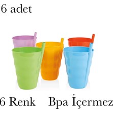 Starseven Pipetli Bardak Bpa Içermez Doğum Günü Parti Günlük Kullanım 250 ml