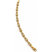 Balenbi Jewelry Geometrik Zirkon Taşlı Kadın Bileklik 14K Gold Renk 1213