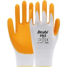 Starseven Beybi Pn3 Polyester Örme Yarı Nitril Kaplı Iş Eldiveni 10 Beden 5 Çift