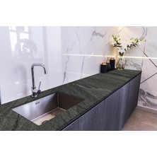 Starseven Stickerart Tezgah Üstü Fayans Kaplama Folyosu Mutfak Tezgahı Kaplama Dark Grey Marble 70 cm x 5 Met