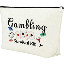 Starseven Mxrymvu Kumarbaz Makyaj Çantası Casino Gamble Fermuar Kılıfı Hediye Kumarbaz Hediye Fikir Casino Se